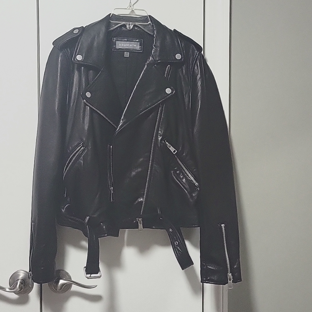 Bagatelle medium black leather jacket